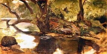 Lac de Nemi (Giovanni Costa) - Muzeo.com