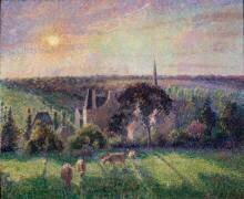 Landscape in Eragny (Camille Pissarro) - Muzeo.com