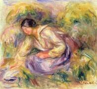 Laveuse en bleu (Auguste Renoir) - Muzeo.com