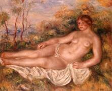 Le baigneur couché (Auguste Renoir) - Muzeo.com