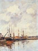 Le Bassin (Eugène Boudin) - Muzeo.com