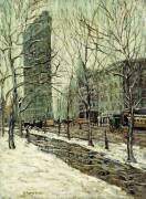 Le bâtiment Flatiron (Ernest Lawson) - Muzeo.com