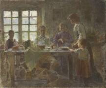 Le bénédicité (Henri Royer) - Muzeo.com