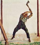 Le Bûcheron (Ferdinand Hodler) - Muzeo.com