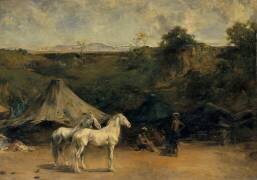 Le Campement arabe (Eugène Fromentin) - Muzeo.com
