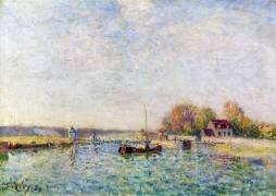 Le canal (Alfred Sisley) - Muzeo.com