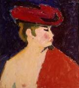 Le châle rouge (Alexej von Jawlensky) - Muzeo.com