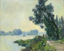 Le chemin de halage à Granval (Claude Monet) - Muzeo.com