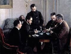 Le jeu Bezique (Gustave Caillebotte) - Muzeo.com