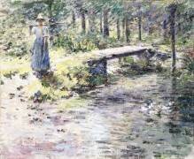 Le petit pont (Theodore Robinson) - Muzeo.com