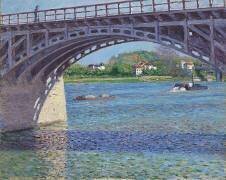 Le Pont d'Argenteuil au-dessus de la Seine (Gustave Caillebotte) - Muzeo.com