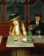Les buveurs d'absinthe (Jean Béraud) - Muzeo.com