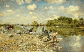 Les Lavandières (Giovanni Boldini) - Muzeo.com