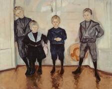 Les quatre fils du Dr Max Linde (Edvard Munch) - Muzeo.com