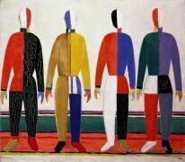 Les sportifs (Kazimir Malevitch) - Muzeo.com