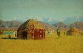 Maison kirghize (Wassili Werestschagin) - Muzeo.com