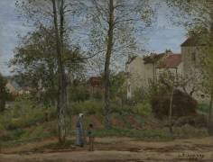Maisons à Bougival (Camille Pissarro) - Muzeo.com
