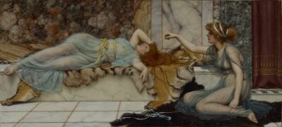 Malice et Repos (John William Godward) - Muzeo.com