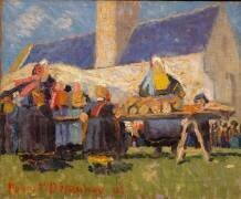 Marché breton (Robert Delaunay) - Muzeo.com