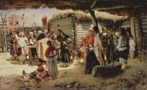 Messe de Pâques (Vladimir Egorovic Makovsky) - Muzeo.com