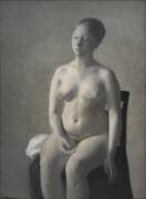 Modèle féminin nu (Vilhelm Hammershoi) - Muzeo.com