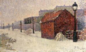 Neige, Butte Montmartre (Paul Signac) - Muzeo.com