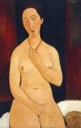 Nu assis avec collier (Amedeo Modigliani) - Muzeo.com