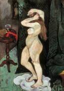 Nu coiffant ses cheveux (Suzanne Valadon) - Muzeo.com