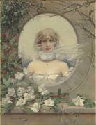 Panneau décoratif : allégorie de l'Hiver (Louise Abbéma) - Muzeo.com