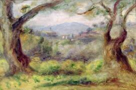 Paysage aux Collettes (Auguste Renoir) - Muzeo.com