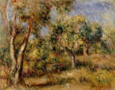 Paysage de Cagnes (Auguste Renoir) - Muzeo.com