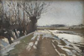 Paysage d'hiver (Albert Gottschalk) - Muzeo.com
