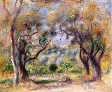 Paysage à Cagnes (Auguste Renoir) - Muzeo.com