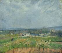 Paysage à Pontoise (Camille Pissarro) - Muzeo.com