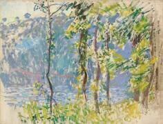 Paysage à Villez (Claude Monet) - Muzeo.com