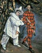 Pierrot et Arlequin (Paul Cézanne) - Muzeo.com