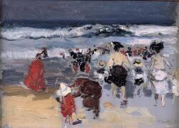 Plage, Biarritz (Joaquin Sorolla y Bastida) - Muzeo.com