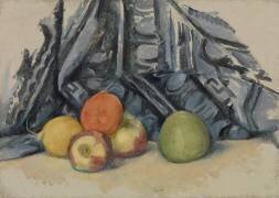 Pommes et tissu (Paul Cézanne) - Muzeo.com