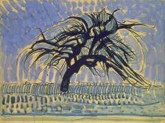 Pommier en bleu (Piet Mondrian) - Muzeo.com