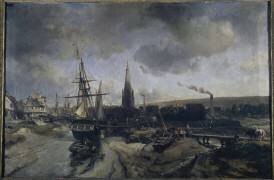 Port d'Harfleur (Johan Barthold Jongkind) - Muzeo.com