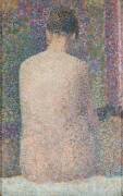 Poseuse de dos (Georges Seurat) - Muzeo.com
