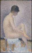 Poseuse de profil (Georges Seurat) - Muzeo.com