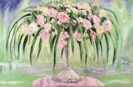 Roses dans un vase Art nouveau (Jacqueline Marval) - Muzeo.com