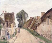 Rue du village (Camille Pissarro) - Muzeo.com