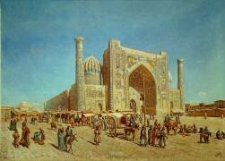 Samarkand, Shir-Dor-Moschee (Lev Boure) - Muzeo.com