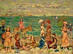 Scène de plage (Maurice Brazil Prendergast) - Muzeo.com