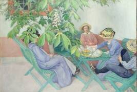 Sous le marronnier (Carl Larsson) - Muzeo.com