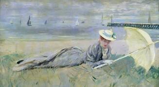 Sur la plage (Paul César Helleu) - Muzeo.com