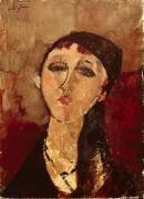 Tête d'une fille (Amedeo Modigliani) - Muzeo.com