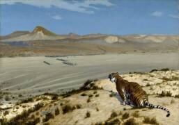 Tigre à l'affût (Jean-Léon Gérôme) - Muzeo.com